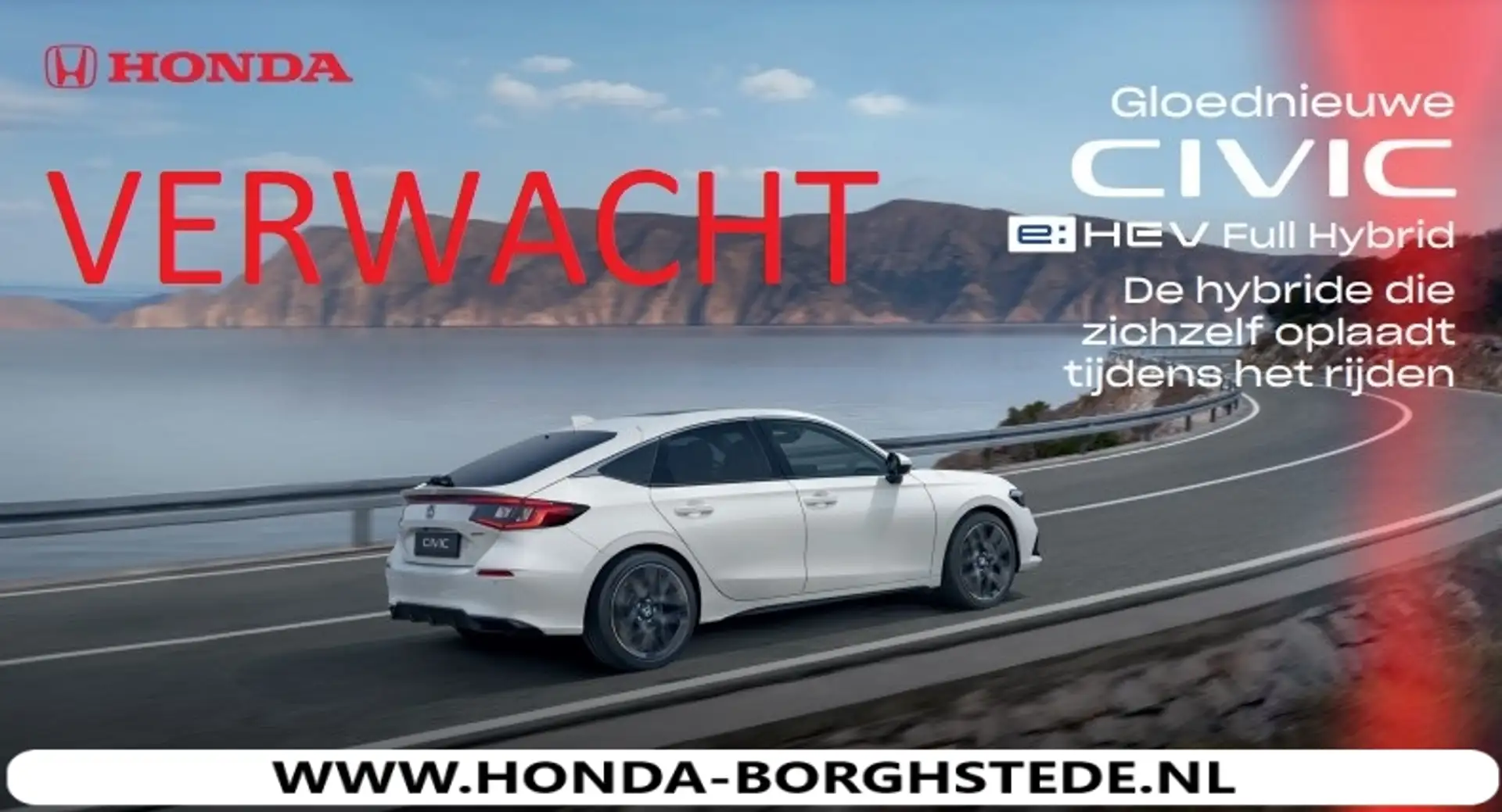 Honda Civic 2.0 Full Hybrid Sport Black Emblem Model 2026 Blauw - 1