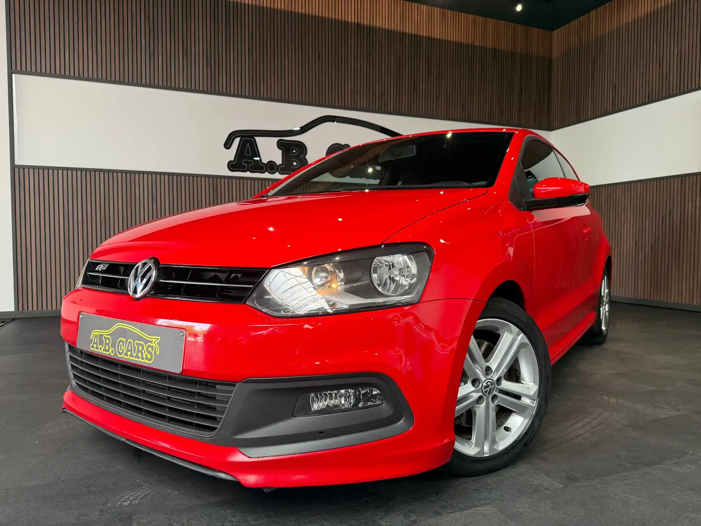 Volkswagen Polo 1.6 CR TDi R Line *GARANTIE 12MOIS*CARNET FULL Rojo - 1