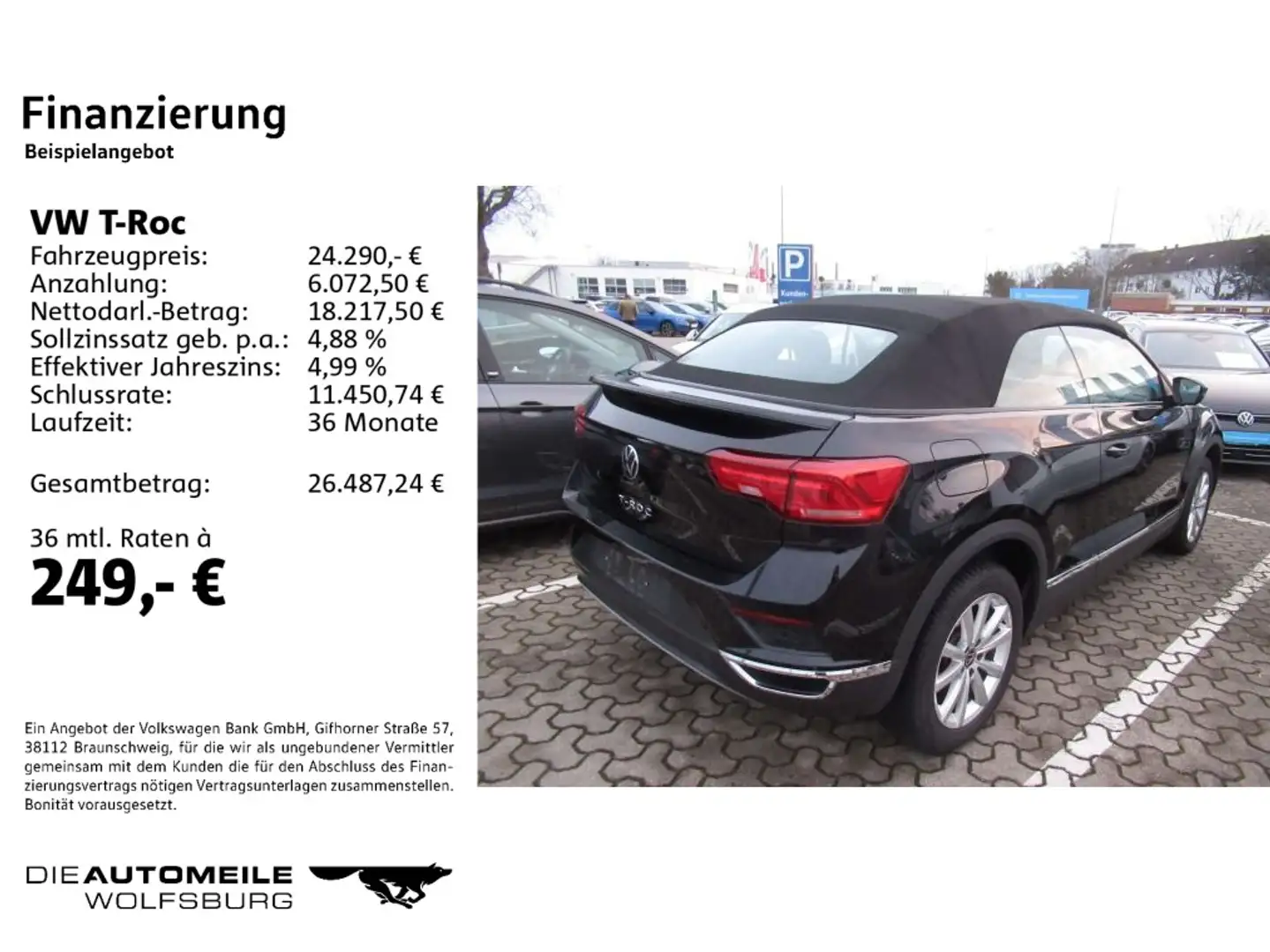 Volkswagen T-Roc Cabrio 1.5 TSI Black Style Standhzg/LED/Ap Nero - 2