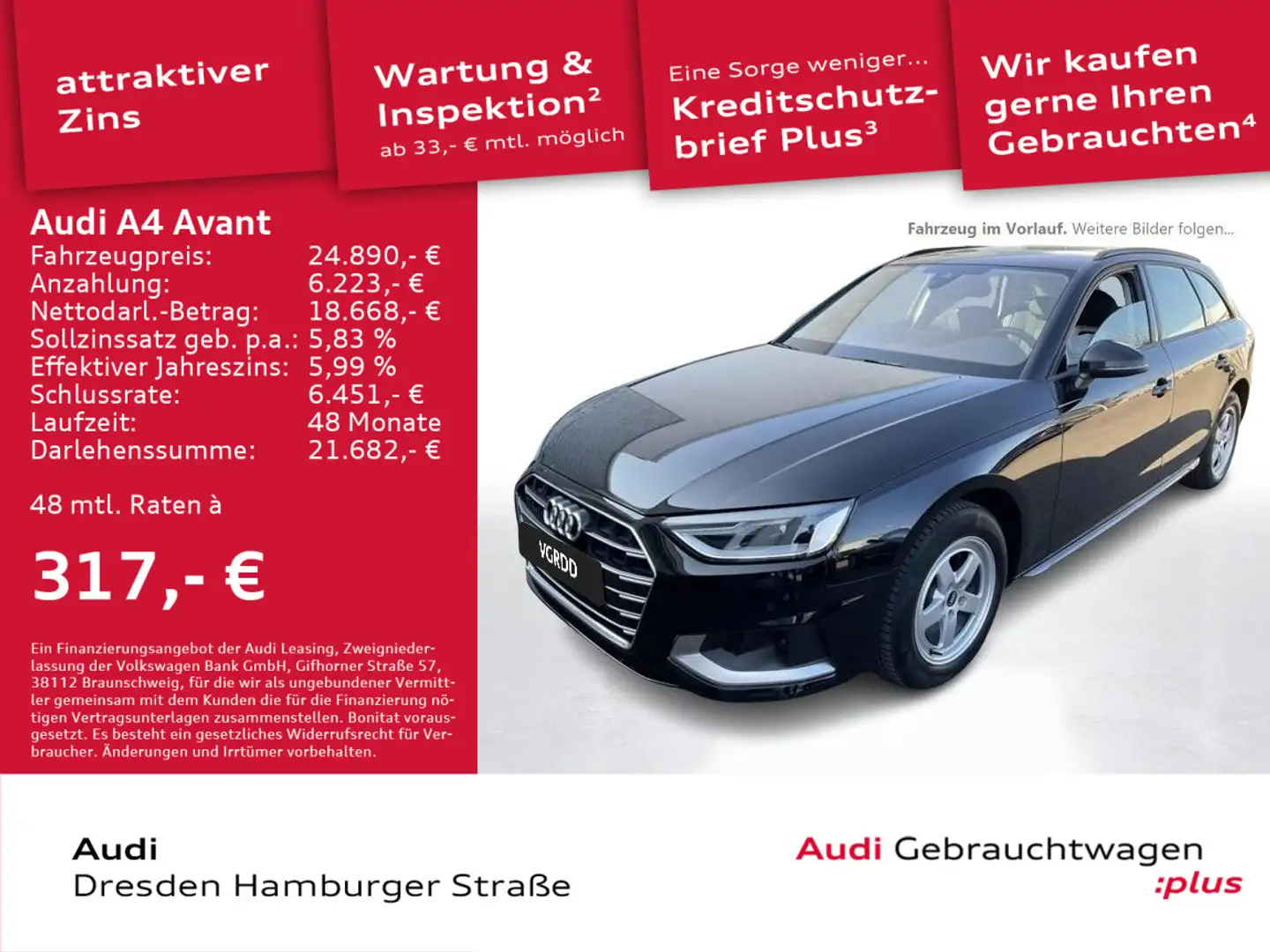 Audi A4 35 TDI Advanced Navi S tronic Zwart - 1