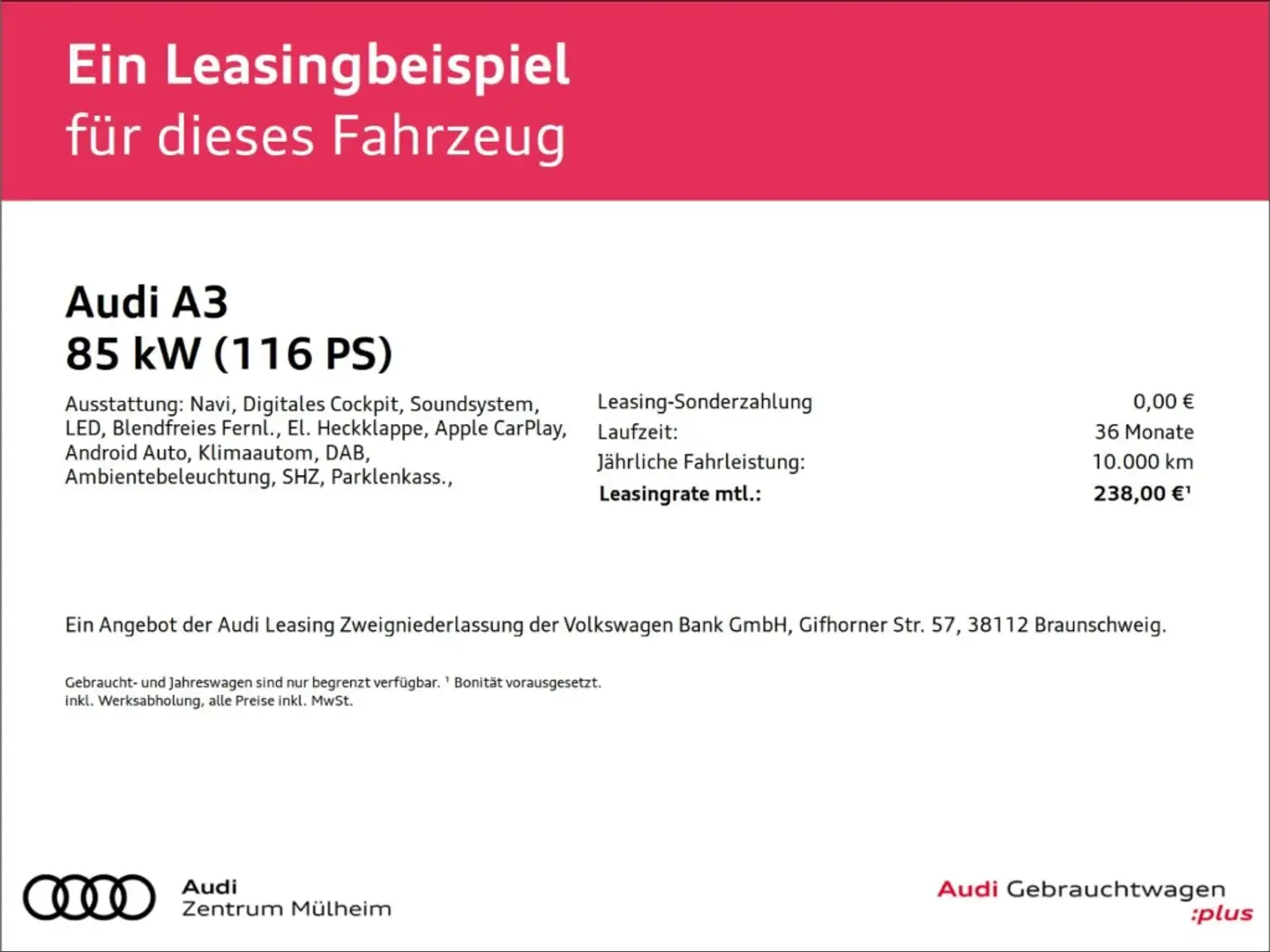 Audi A3 Sportback 30 TFSI Navi LED Rückfahrkamera APS Plus Vert - 2