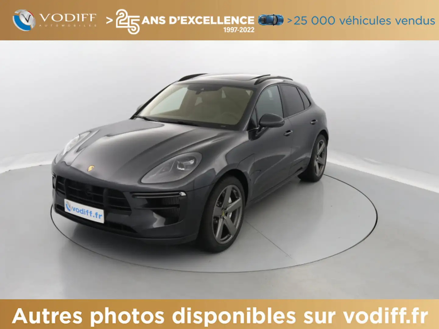 Porsche Macan TURBO 440 CV PDK Gris - 1