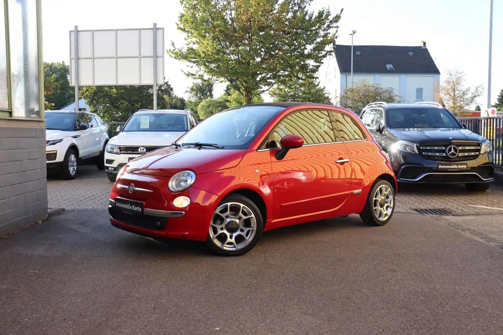 Fiat 500 c Lounge 1.Hand Cabrio SoundSyst. Media Klima Rot - 1
