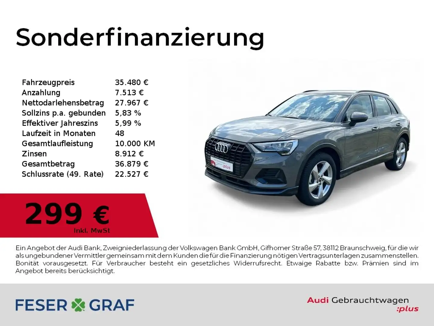 Audi Q3 35 TFSI advanced Kamera/Navi/PDC+/VC/SHZ/GJR Grijs - 1