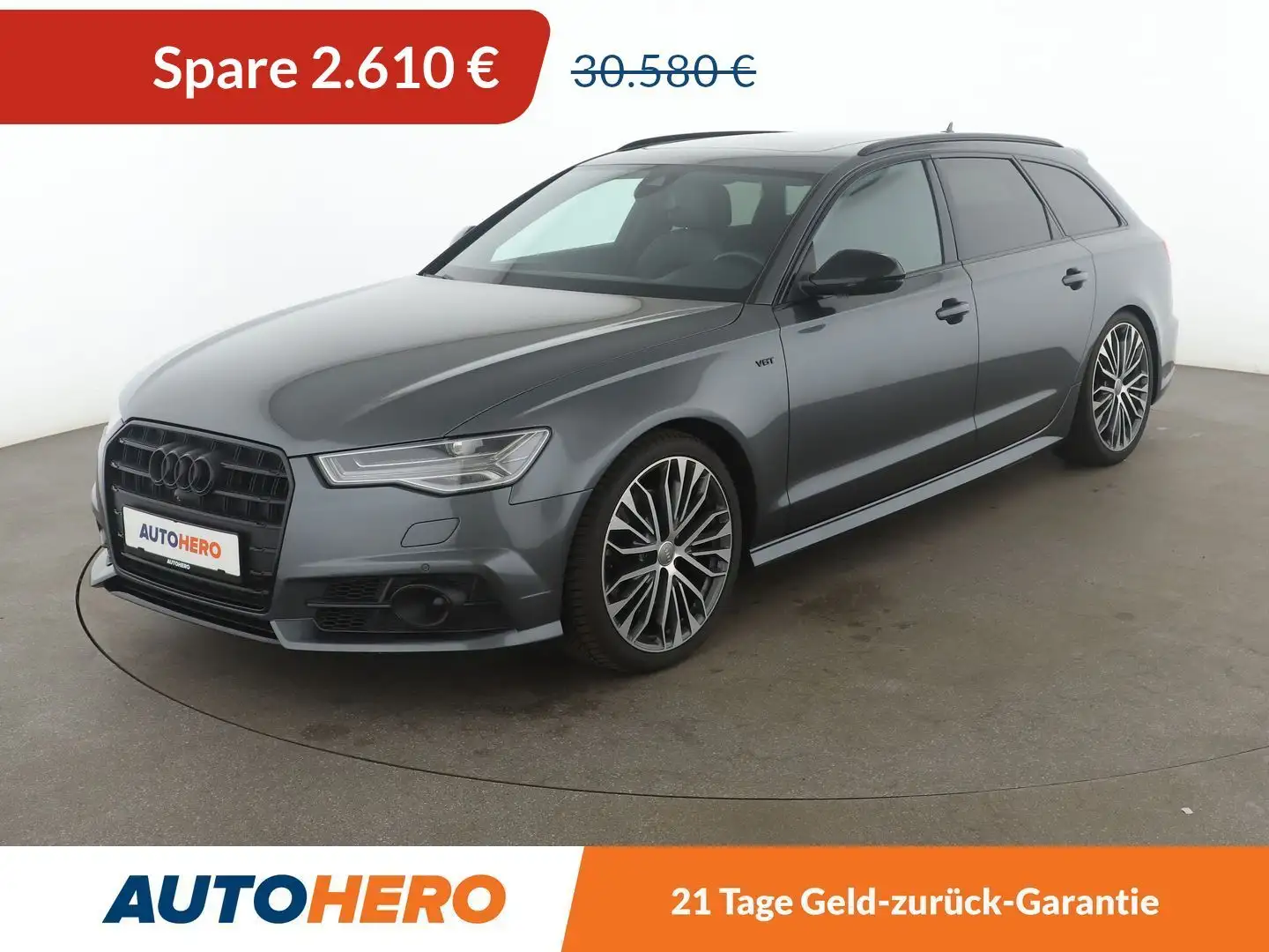 Audi A6 3.0 V6 TDI clean diesel quattro Aut.*NAVI*CAM Gris - 1