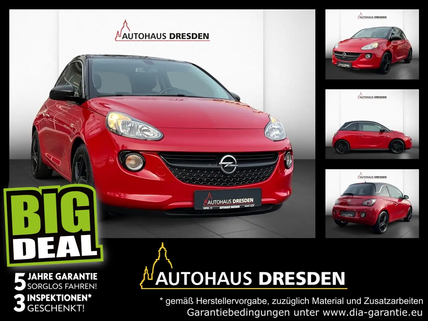 Opel Adam 1.4 120 Jahre SHZ+LM+PDC Rot - 1