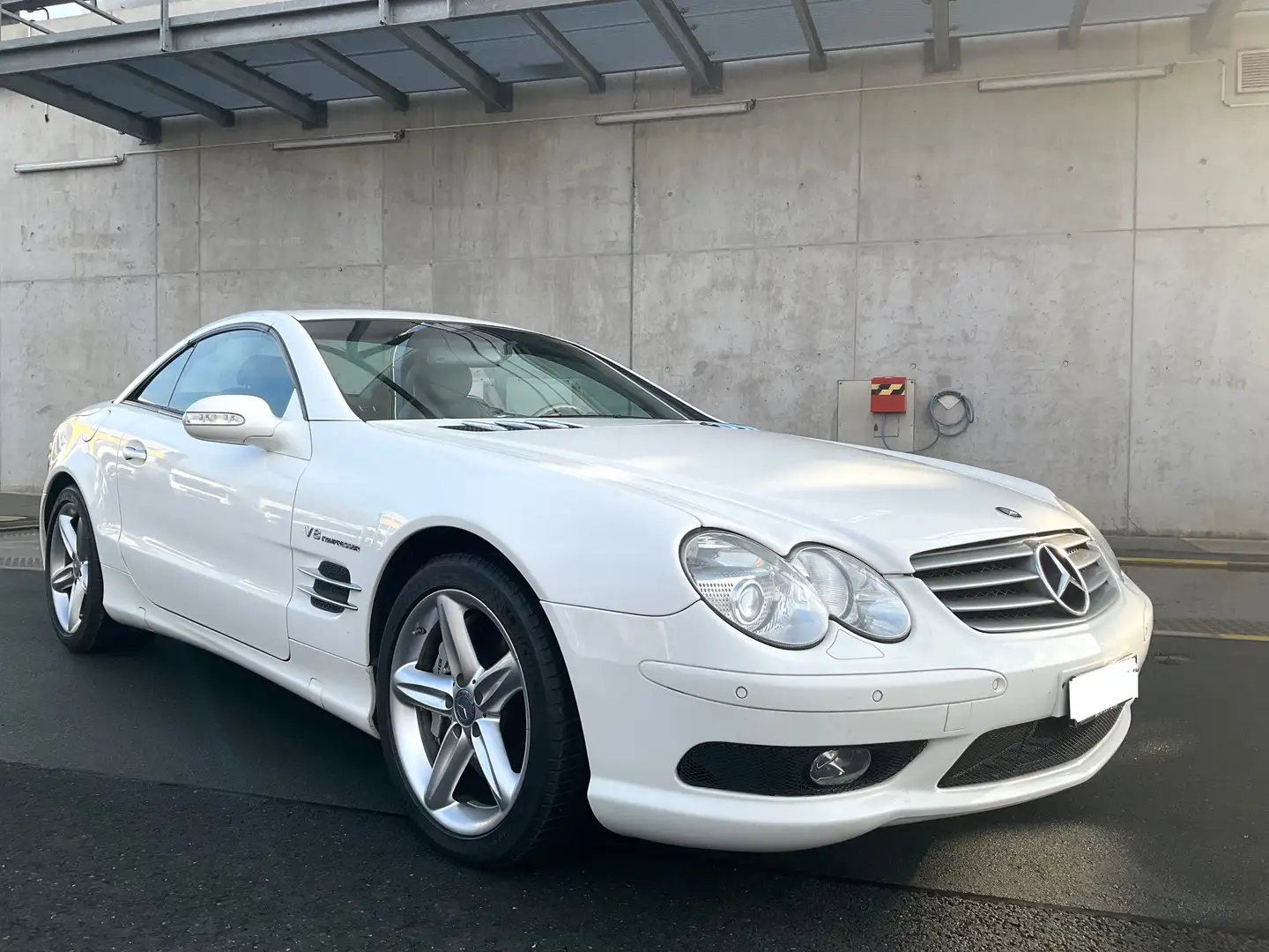 Mercedes-Benz SL 500 mit HPS Kompressor ohne Strassenzulassung! 19%Mwst Weiß - 1