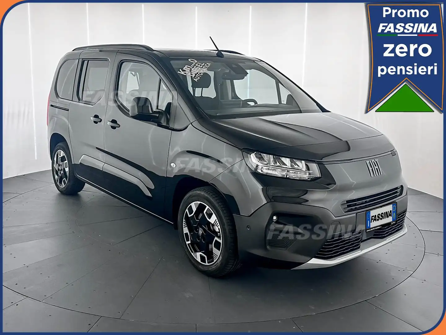 Fiat Doblo Doblò 1.5 BlueHdi 130 CV AT8 PC Schwarz - 1