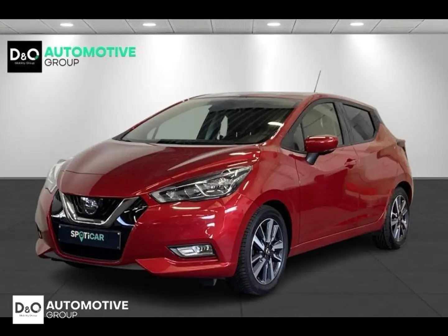 Nissan Micra tekna camera gps Rood - 1