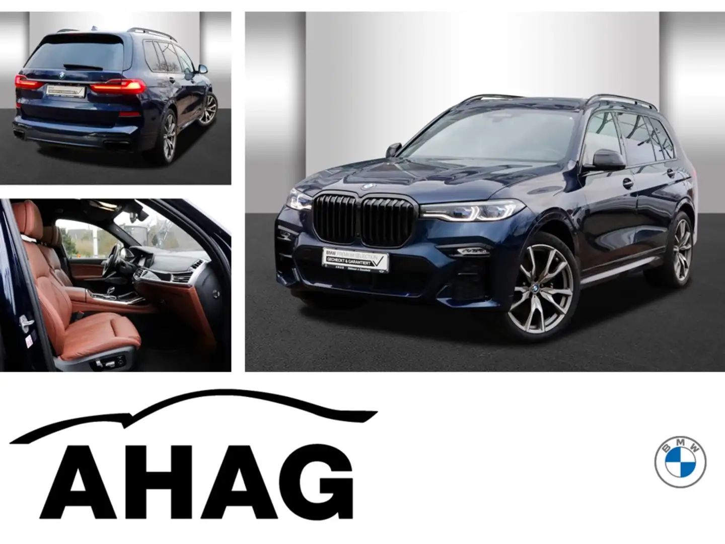 BMW X7 M50i Sky-Lounge Fond-Enter. B&W AHK Soft-Clos Blau - 1