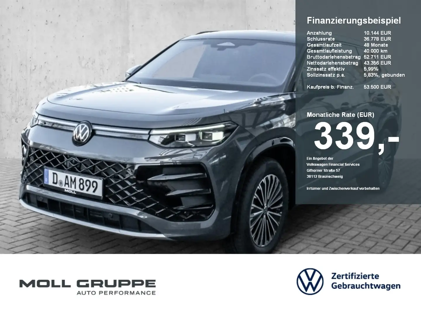 Volkswagen Tayron R-Line 2.0 l TDI 4MOTION DSG NAVI PANO Grijs - 1