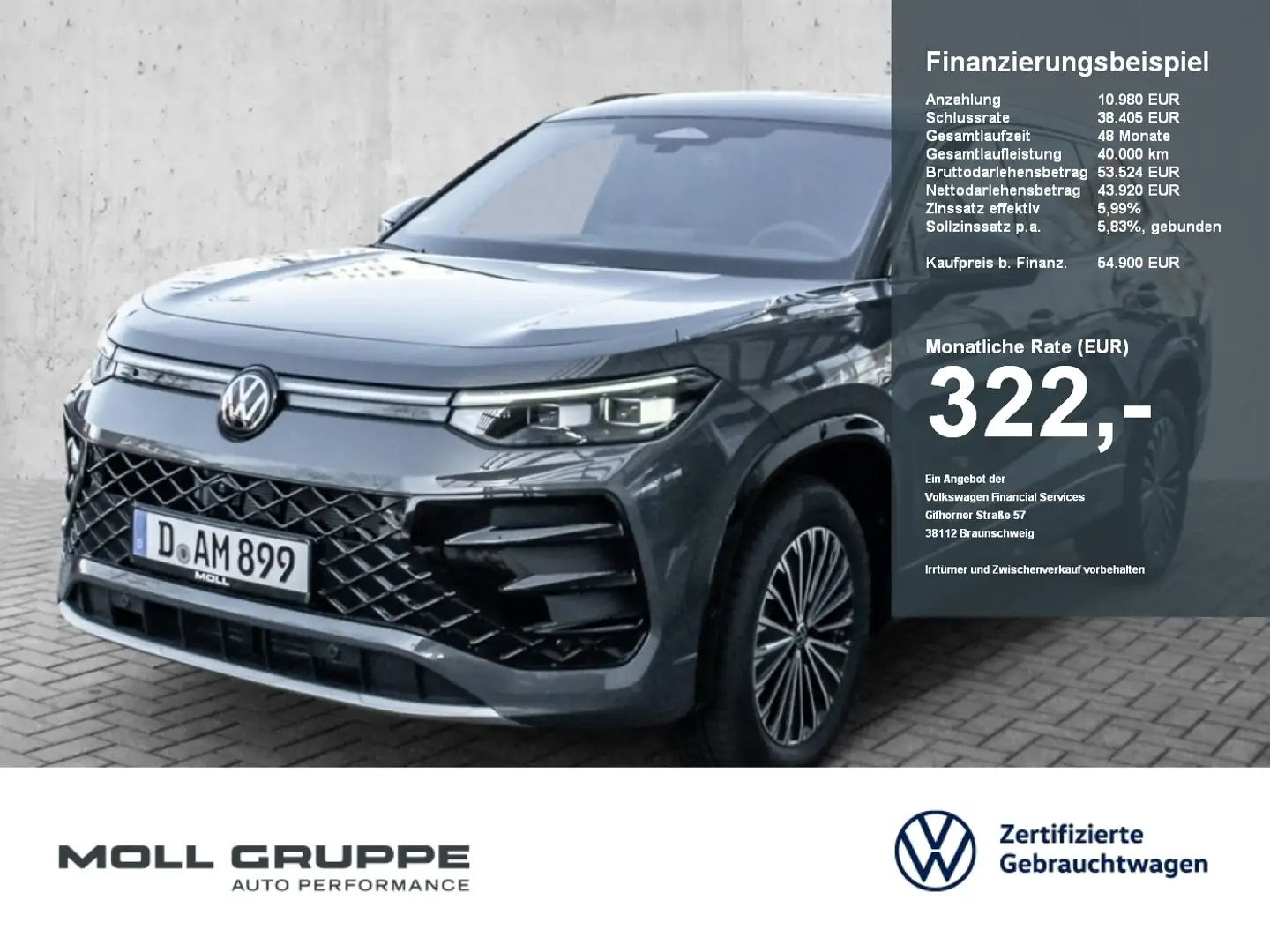 Volkswagen Tayron R-Line 2.0 l TDI 4MOTION DSG NAVI PANO Grijs - 1