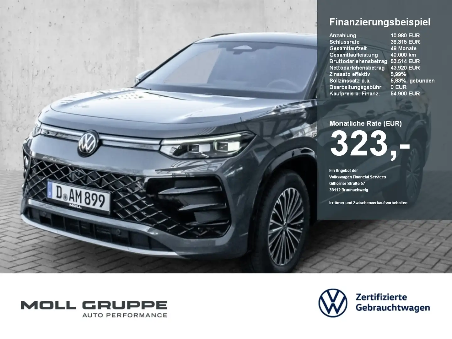 Volkswagen Tayron R-Line 2.0 l TDI 4MOTION DSG NAVI PANO Gris - 1