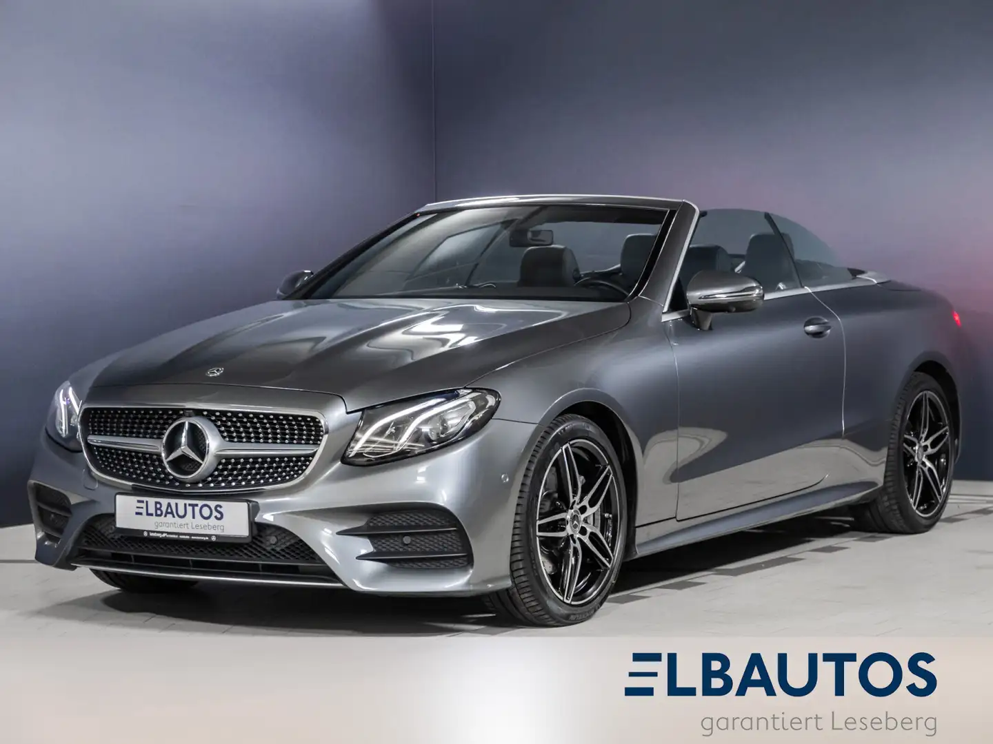Mercedes-Benz E 200 E 200 Cabrio AMG LED/Navi/360°-Kamera/Burmester/ Gris - 1