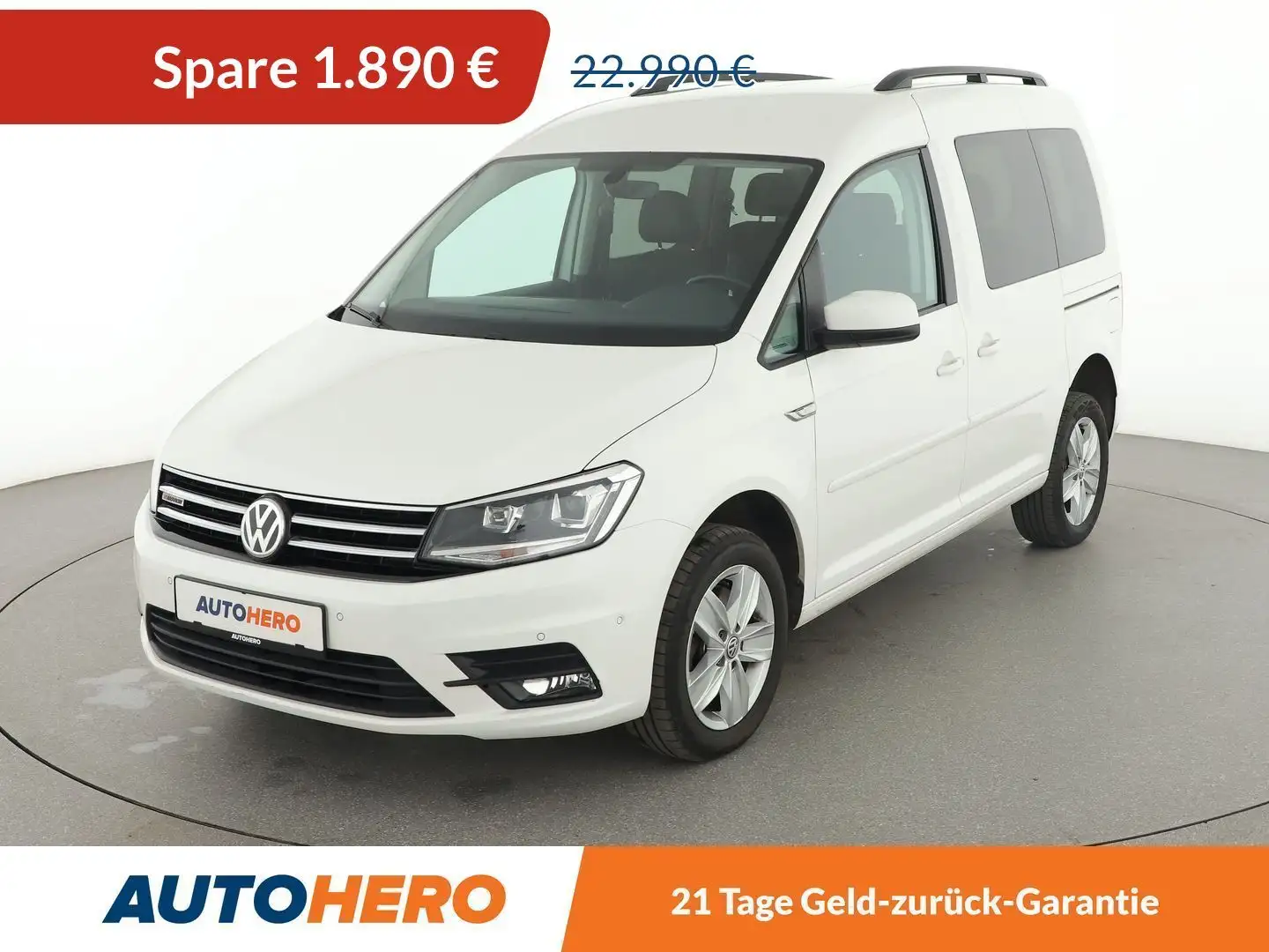 Volkswagen Caddy 2.0 TDI Comfortline 4Motion BlueMotion*XENON*NAVI* Weiß - 1