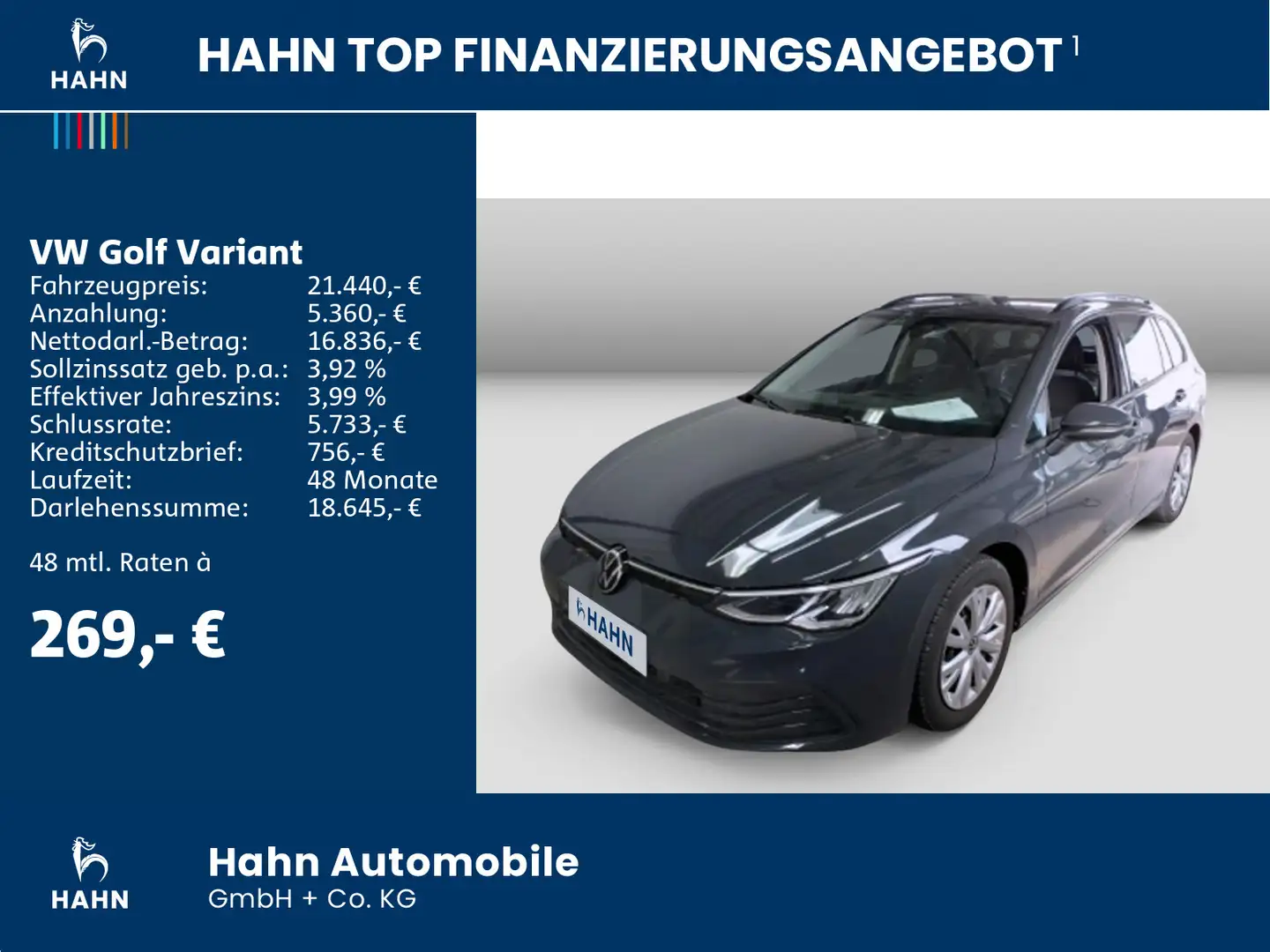 Volkswagen Golf Variant Golf VIII Variant Life 1.0TSI DSG LED NAVI PDC Grau - 2