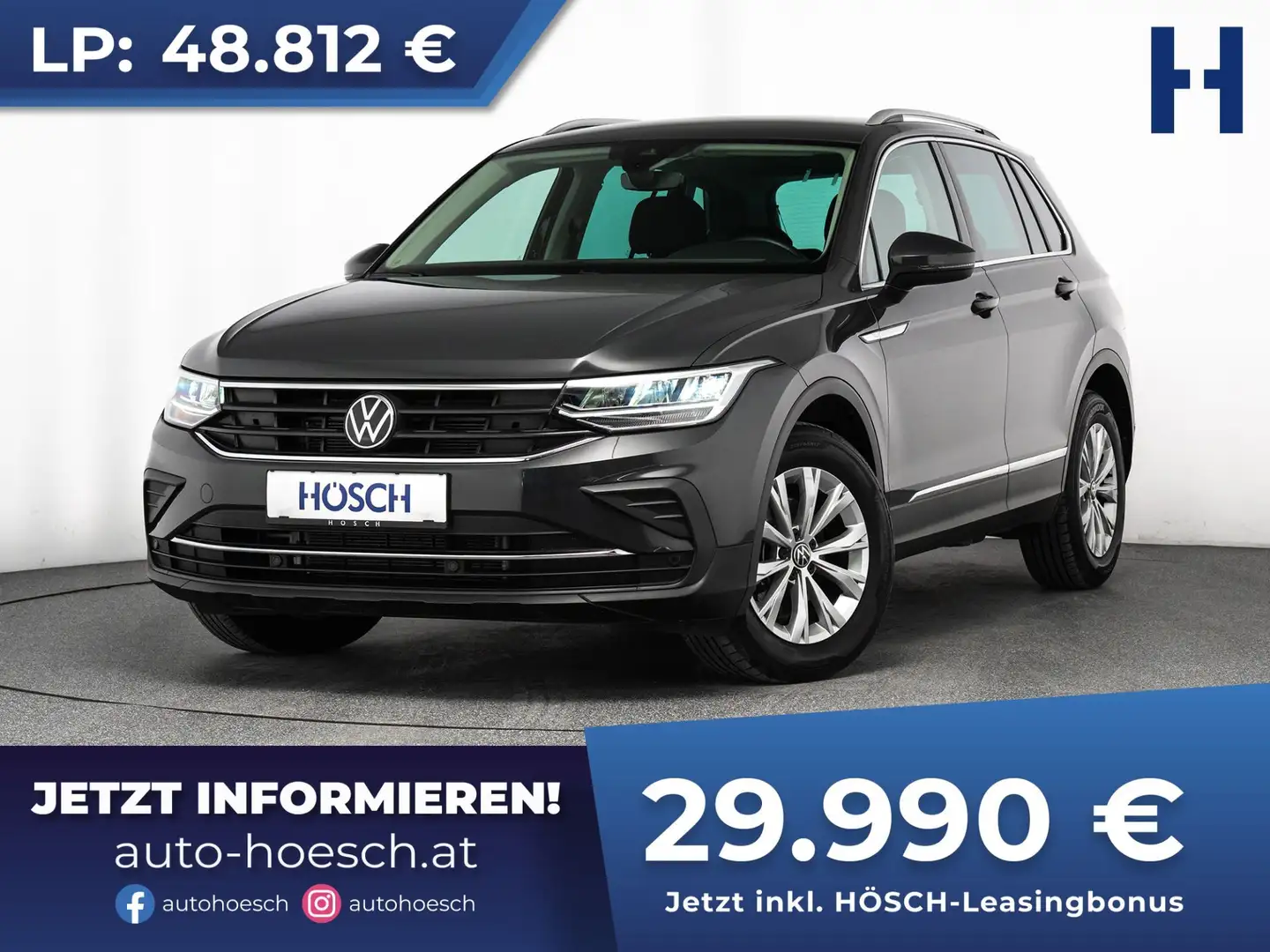 Volkswagen Tiguan Life TDI Aut. ASSISTENZ ACC LED TOP ANGEBOT Grau - 1