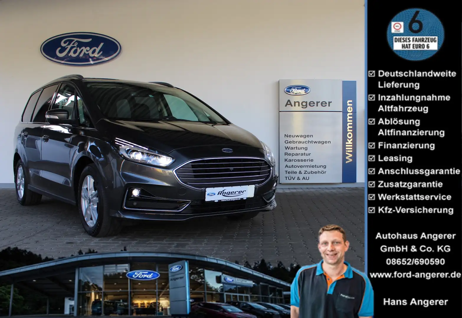 Ford Galaxy Galaxy Diesel 2.0 TDCi Titanium Grau - 1