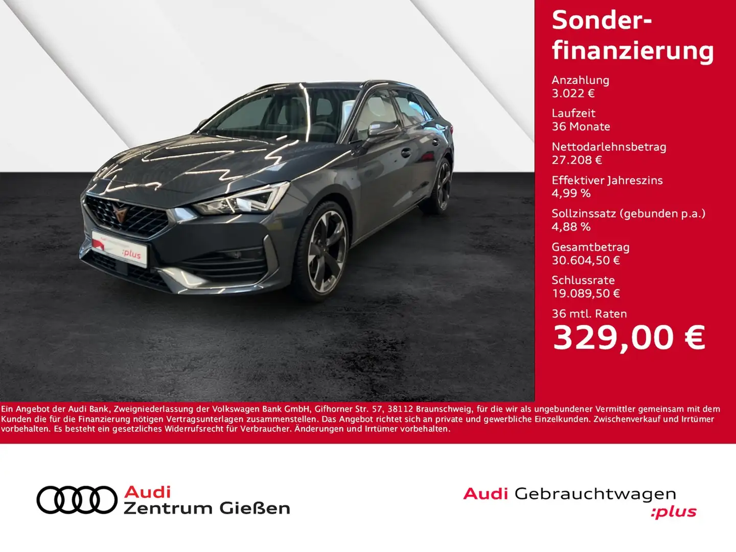 CUPRA Leon Sportstourer 2.0 TSI DSG Navi ACC Vision Plus Grau - 1