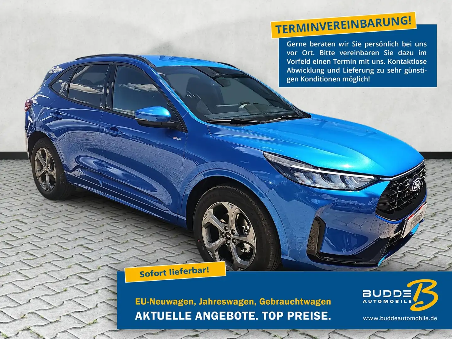 Ford Kuga 1.5 EB Autom. ST-Line 5J.Gar. KeyFree Kék - 1