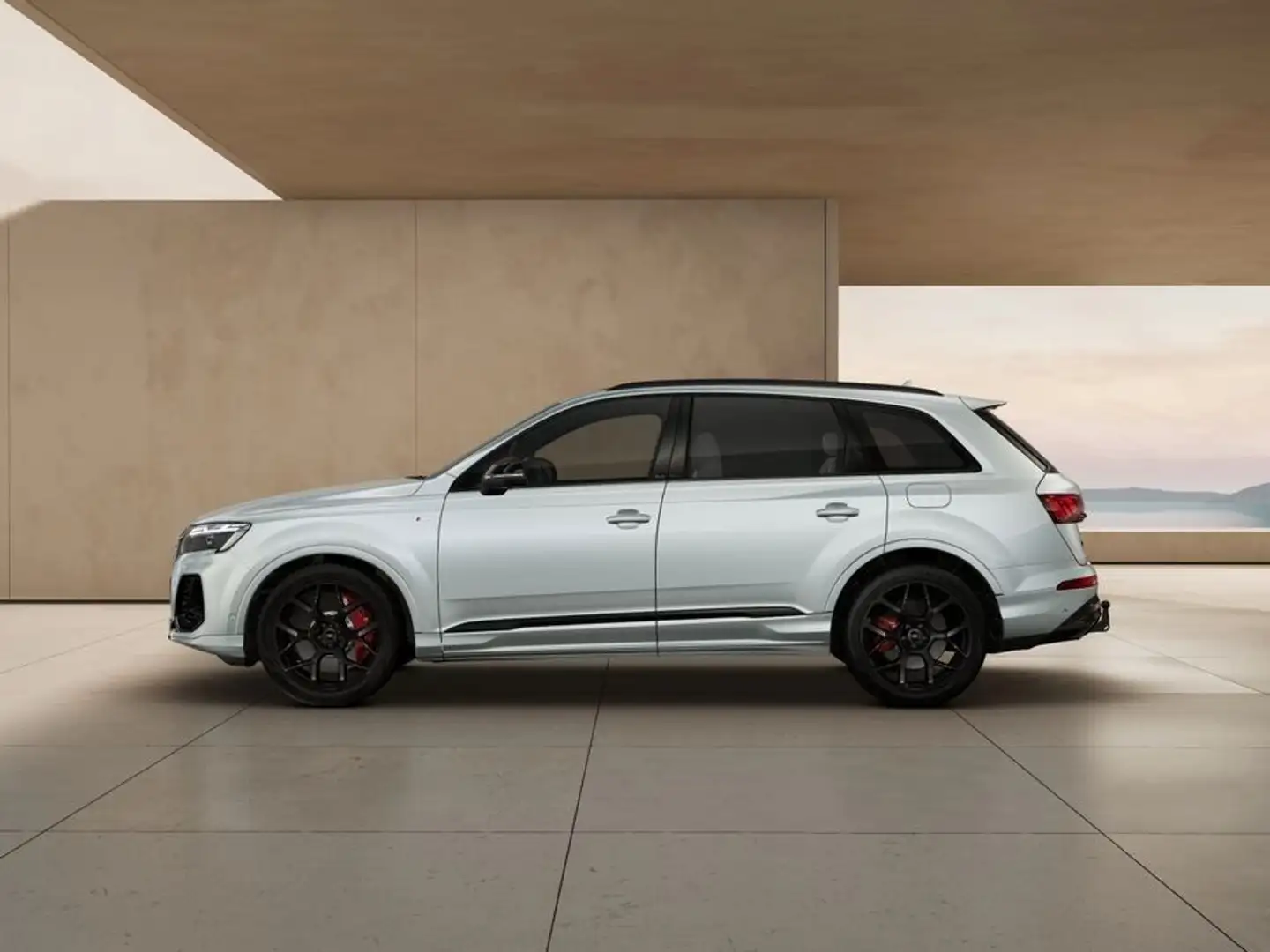 Audi Q7 S line 60 TFSIe Pano,AHK,Raute,HuD,Laser,360° Silber - 2