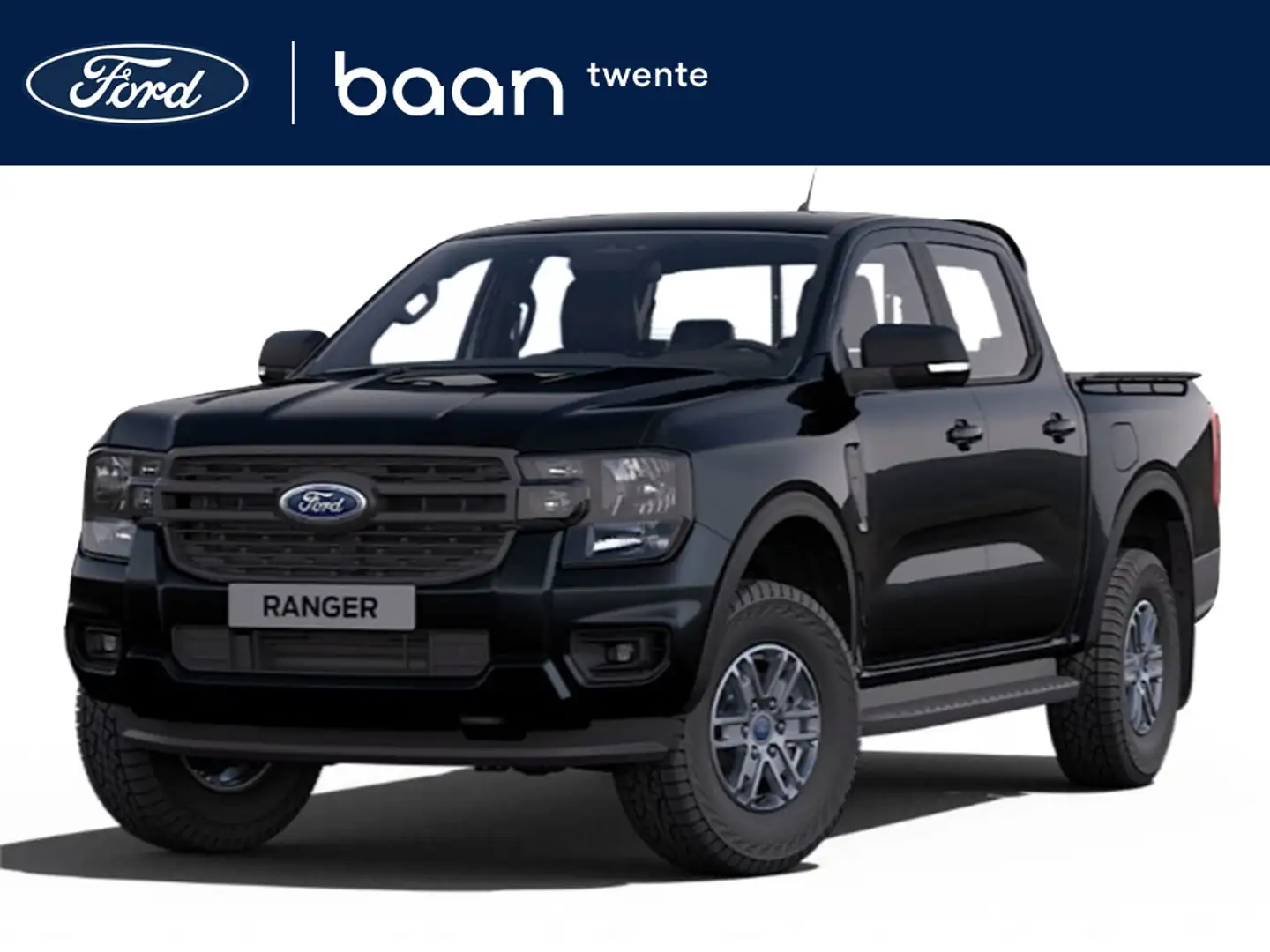 Ford Ranger XLT 4X4 2.3 PHEV 281 PK | 5 zitplaatsen | Prijs in Zwart - 1