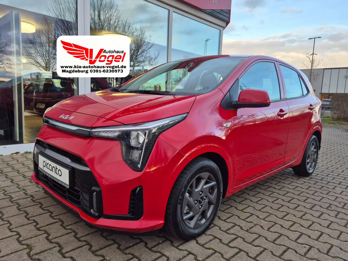 Kia Picanto 1.0 Vision AMT(Automatik) Navi Rückfahrkamera Rot - 1