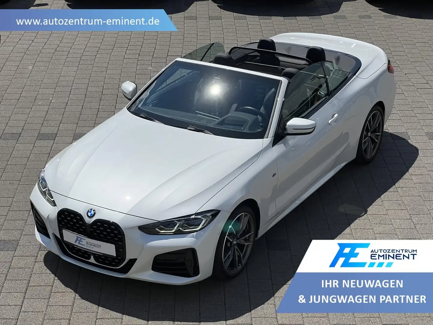 BMW M440i xDrive Cabrio Navi SHZ Laser HK HUD AHK Blanc - 1