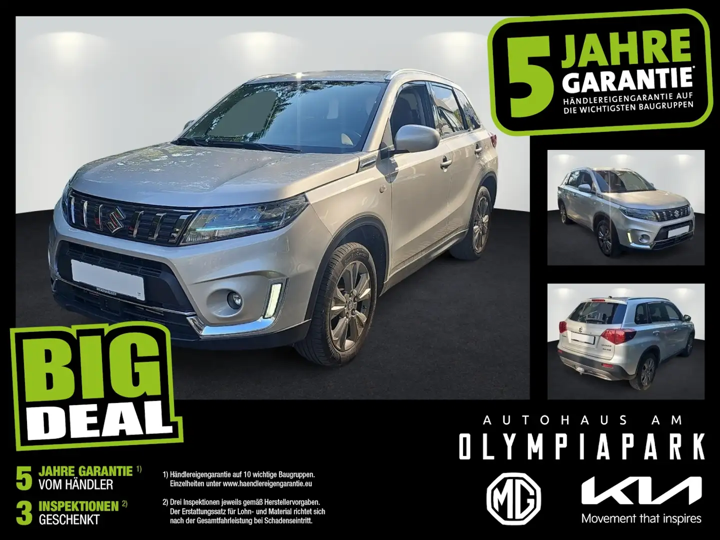 Suzuki Vitara 1.4 DITC 4x2 Comfort ACC LED SHZ Kam. LM Silber - 1