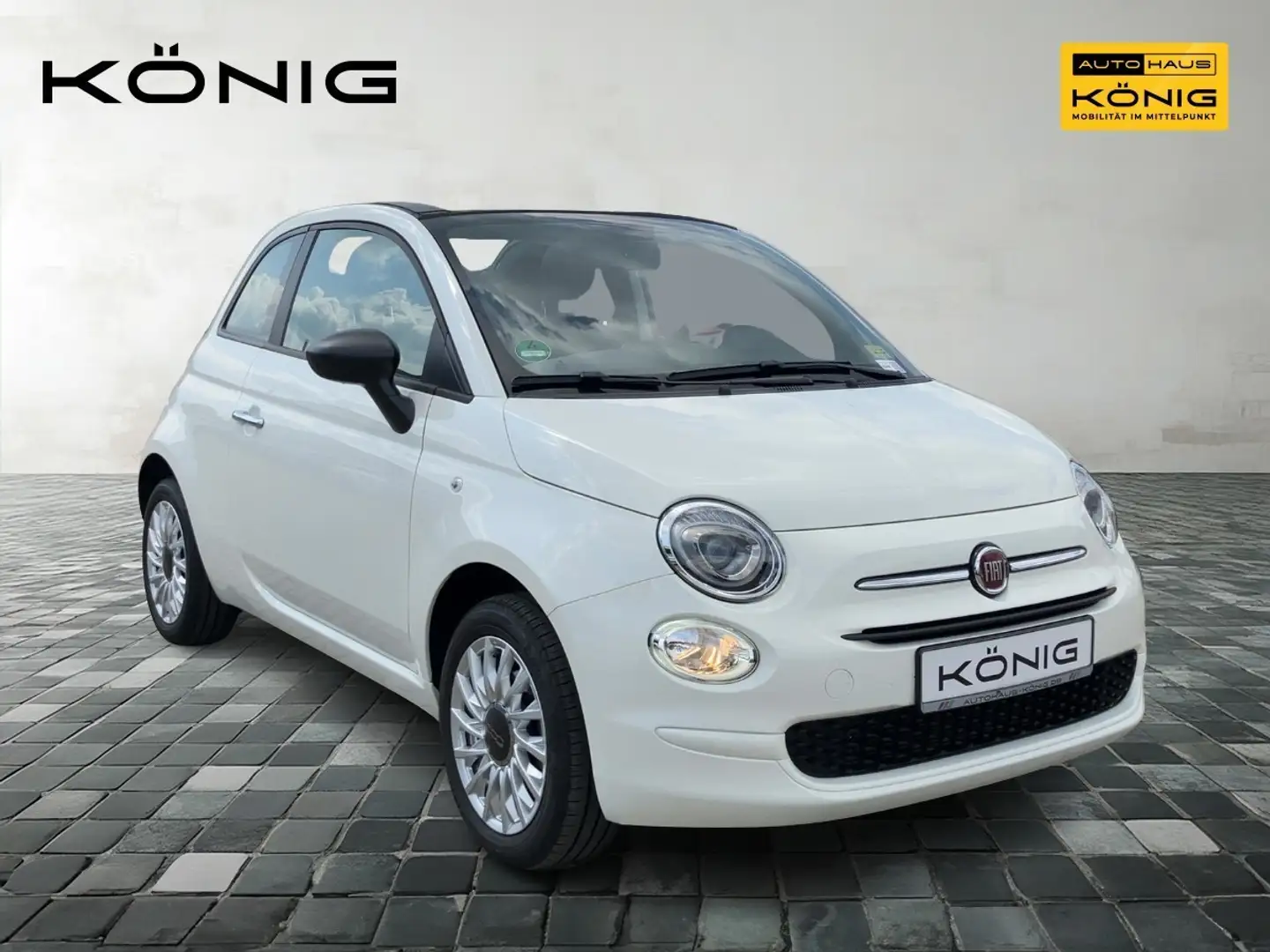 Fiat 500C 1,0 Mild Hybrid Dolce Vita KLIMA TEMPOMAT Weiß - 2
