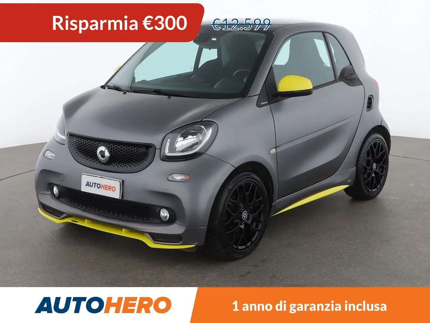smart forTwo 0.9 Turbo Urbanrunner Passion Grigio - 1