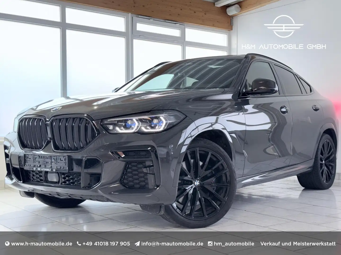 BMW X6 40d xDrive M Sport-Pano/Laser/Massage/ACC/360 Grau - 1