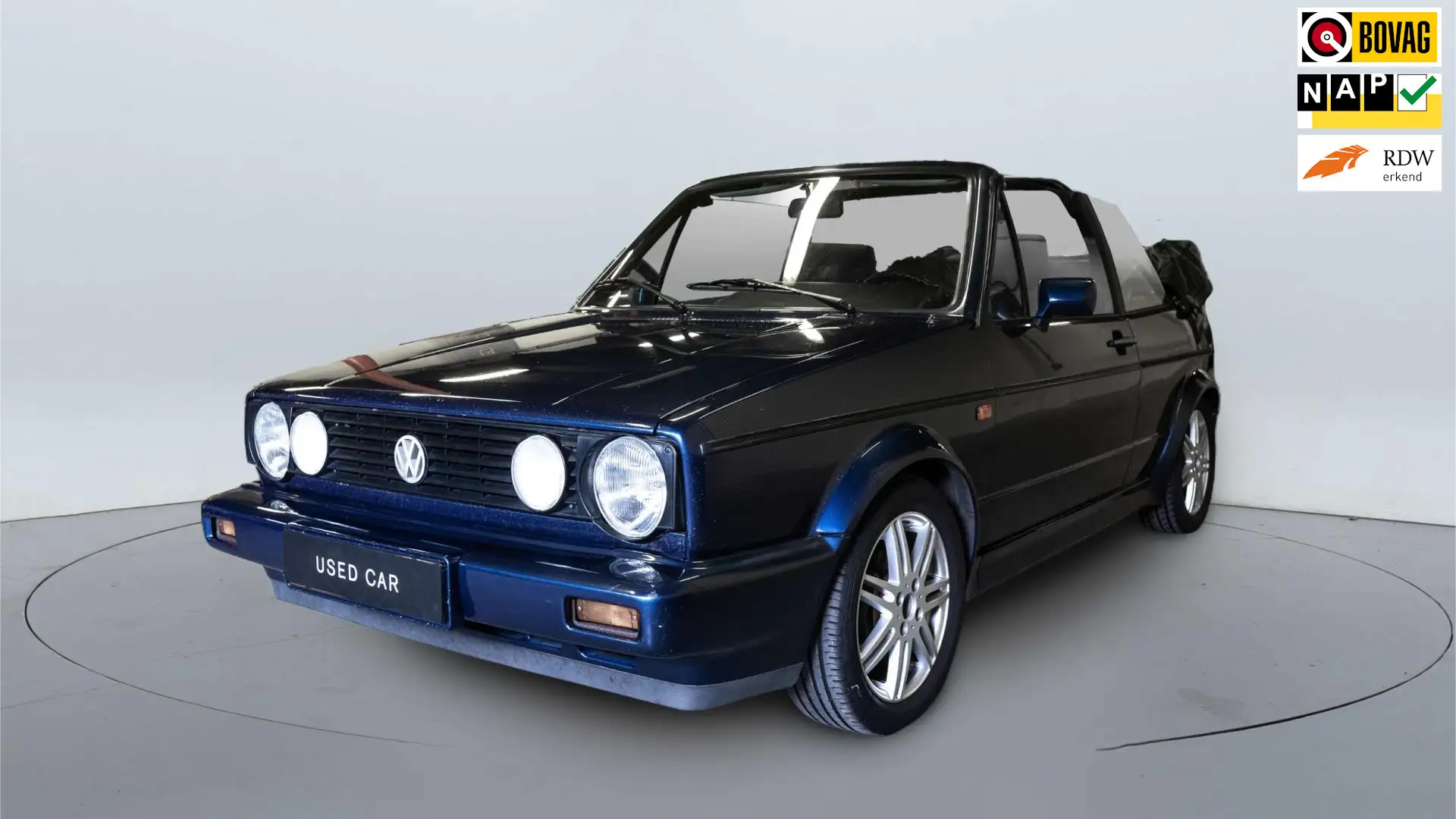 Volkswagen Golf Cabriolet 1.8 | Origineel Nederlands | Rijdt en schakelt goe Bleu - 1