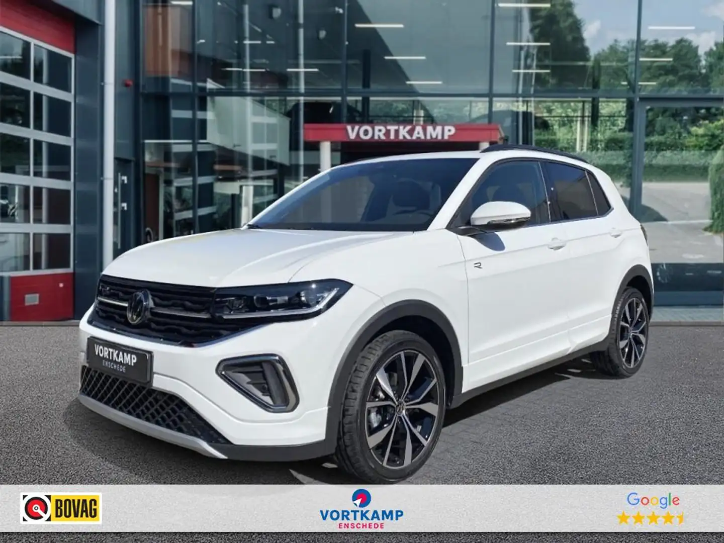 Volkswagen T-Cross 1.0 TSI DSG R-LINE TREKHAAK/CAMERA/CARPLAY/ACC/STO Wit - 1