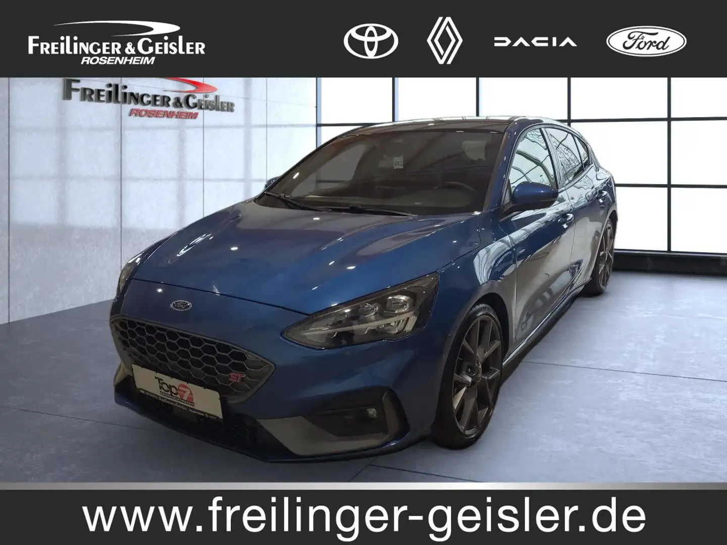 Ford Focus ST PANO Sportpaket Bluetooth Navi LED Klima Blau - 1