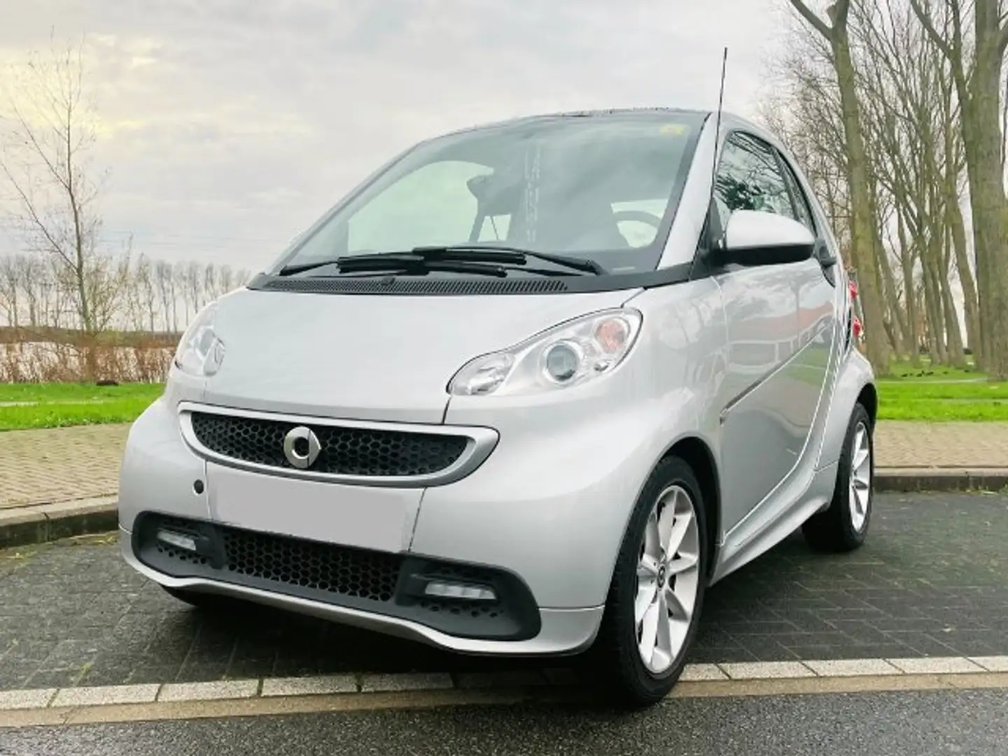 smart forTwo Coupe 1.0i Mhd Passion Softouch Argent - 1