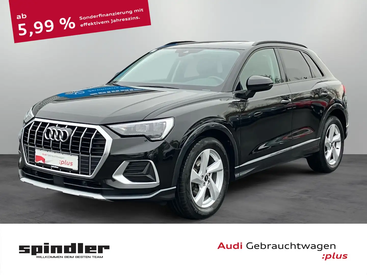 Audi Q3 advanced 35TDI S-tronic / Pano, ACC, SHZ, DAB Schwarz - 1