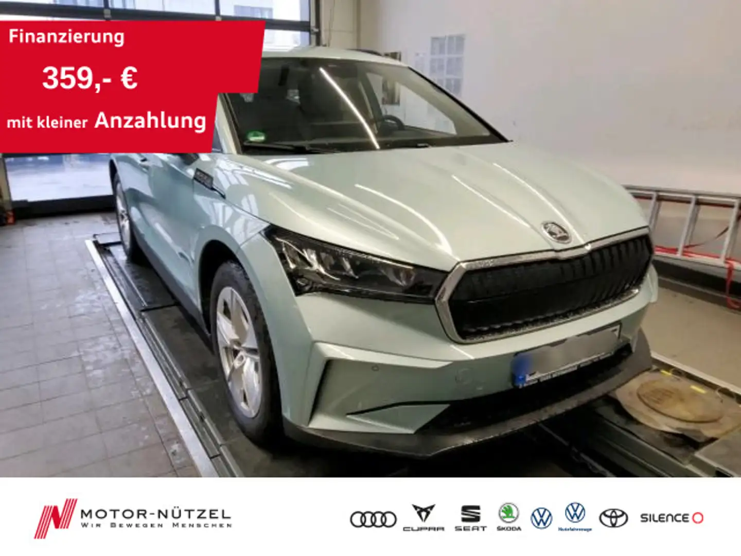 Skoda Enyaq iV 50 LOFT LED+NAVI+ACC+SHZ+KAMERA *9tkm* Silber - 1