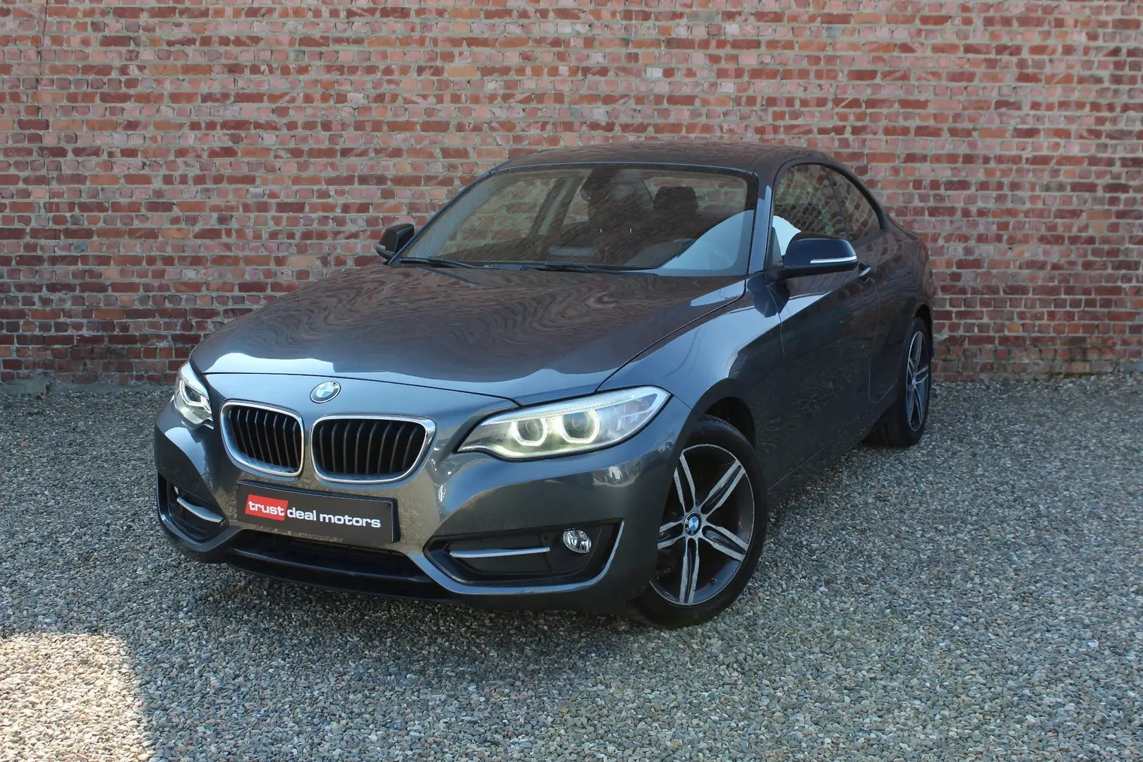 BMW 218 Coupé d Sport Line * Garantie * EURO 6b Grijs - 1
