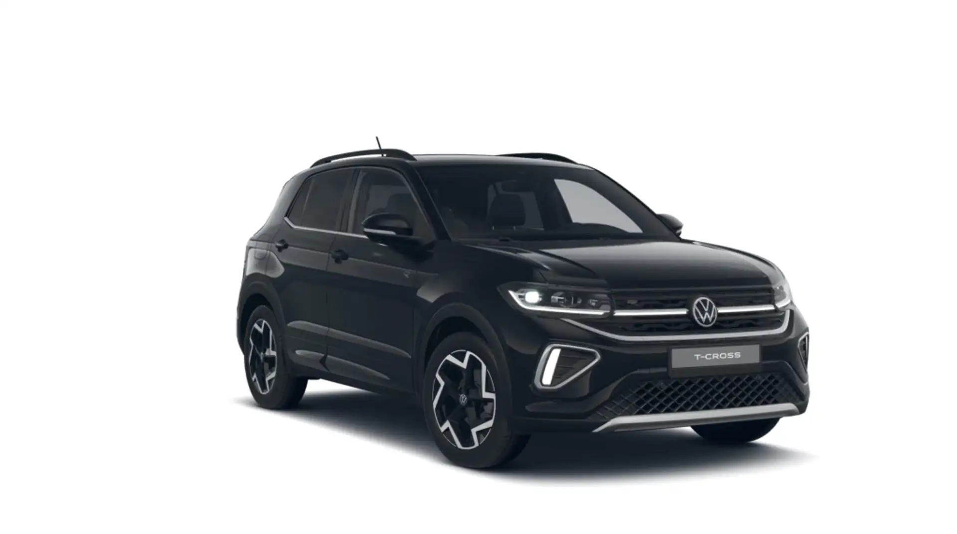 Volkswagen T-Cross 1.0 TSI R-Line 85kW Zwart - 2
