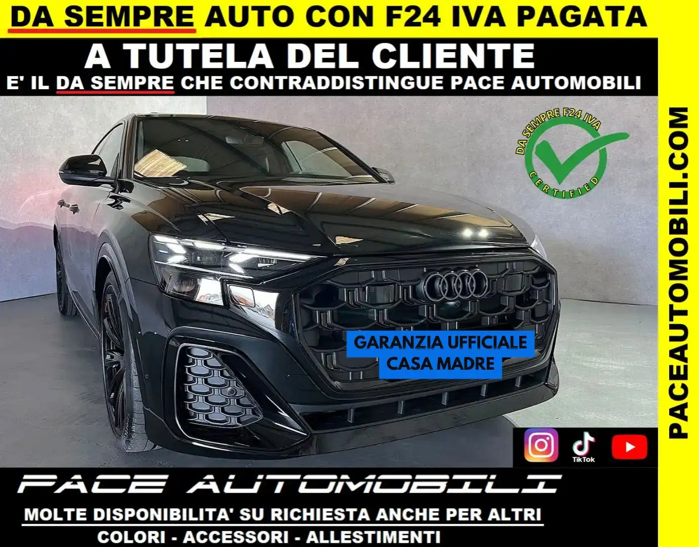 Audi Q8 IVA ESPOSTA 50D OLED SLINE S-LINE COMPETITION 23" Nero - 1