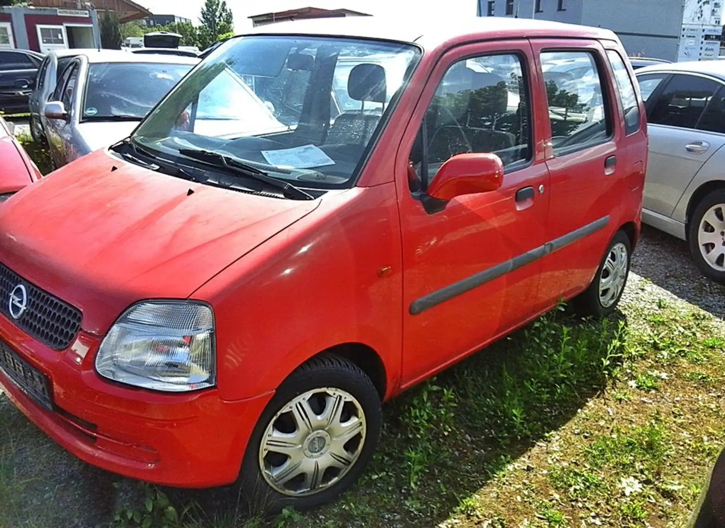 Opel Agila 1.0 i/TÜV 6-25/ Sv+Zv-Funk-Airbags+FH/wenig km Червоний - 1