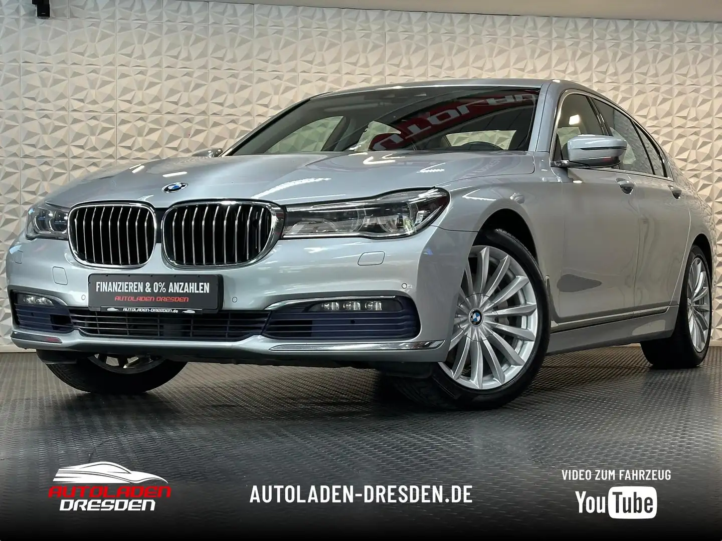 BMW 740 d xDrive LASER#NACHT#LUFT#HUD#ACC#LH#CAM#NAVI Argintiu - 1