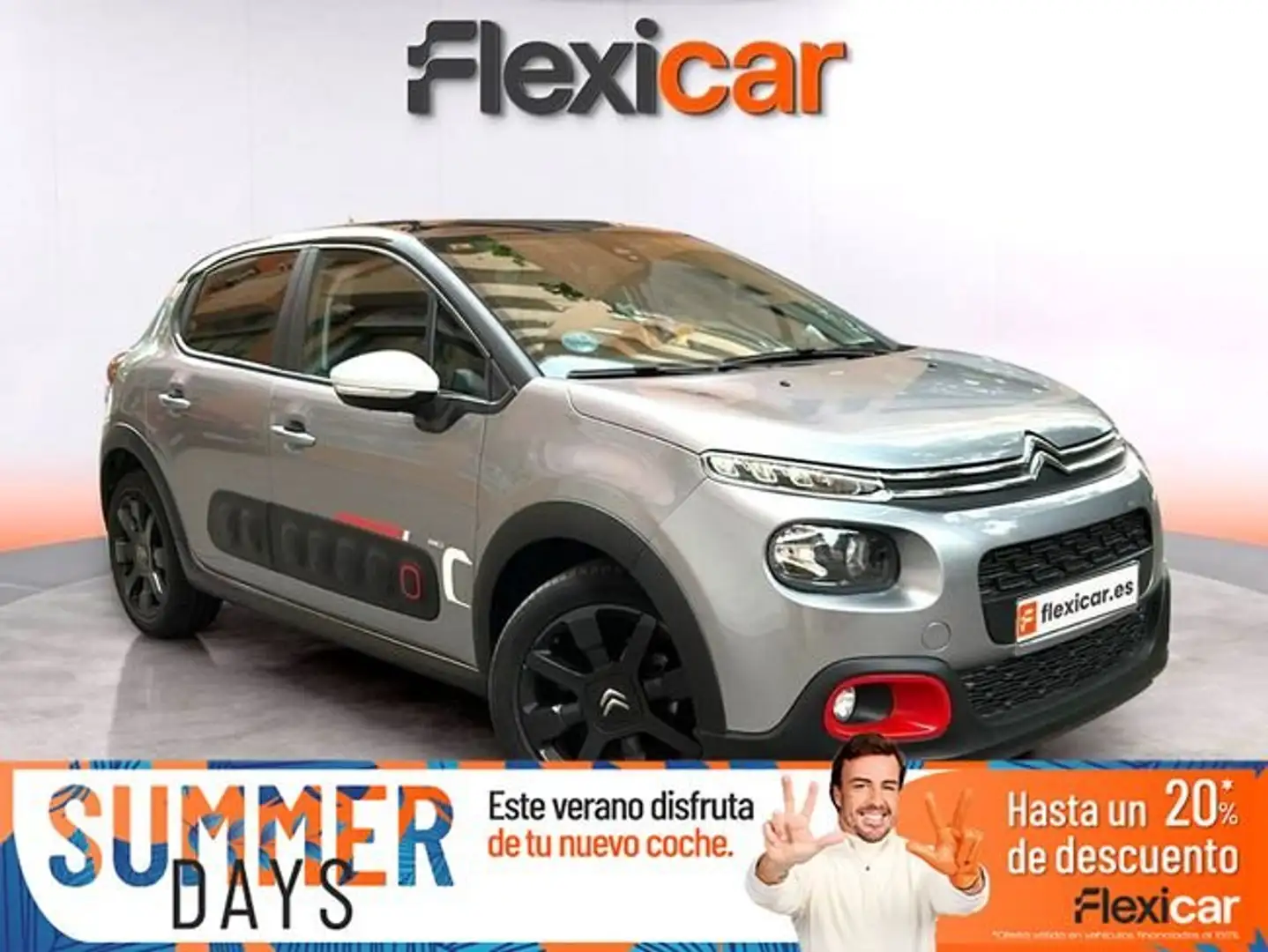 Citroen C3 PureTech+81KW+%28110CV%29+S%26S+FEEL Grijs - 1