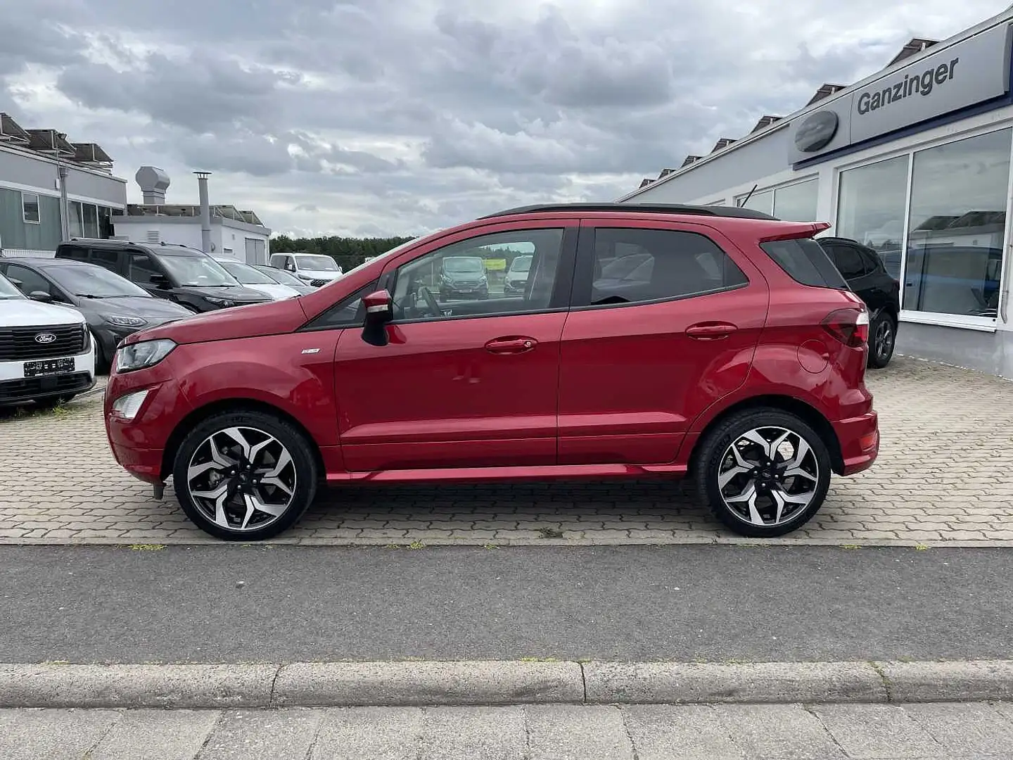 Ford EcoSport ST-LINE, 1.HAND+GARANTIE+AHK+LED+NAVI+DAB+B&O+KAME Червоний - 2