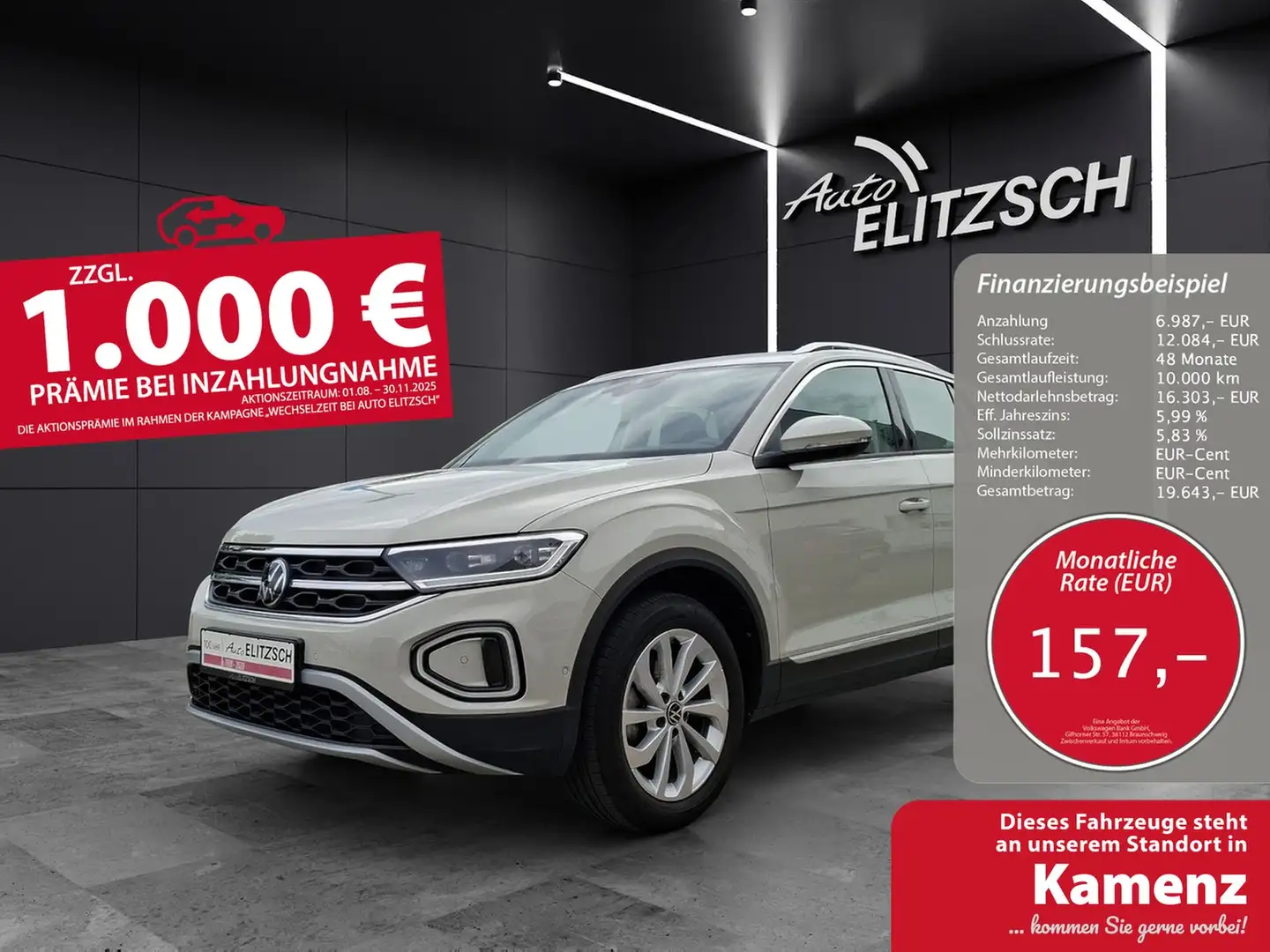 Volkswagen T-Roc TSI Style LED Navi AID ACC Park-Assist SH Grau - 1