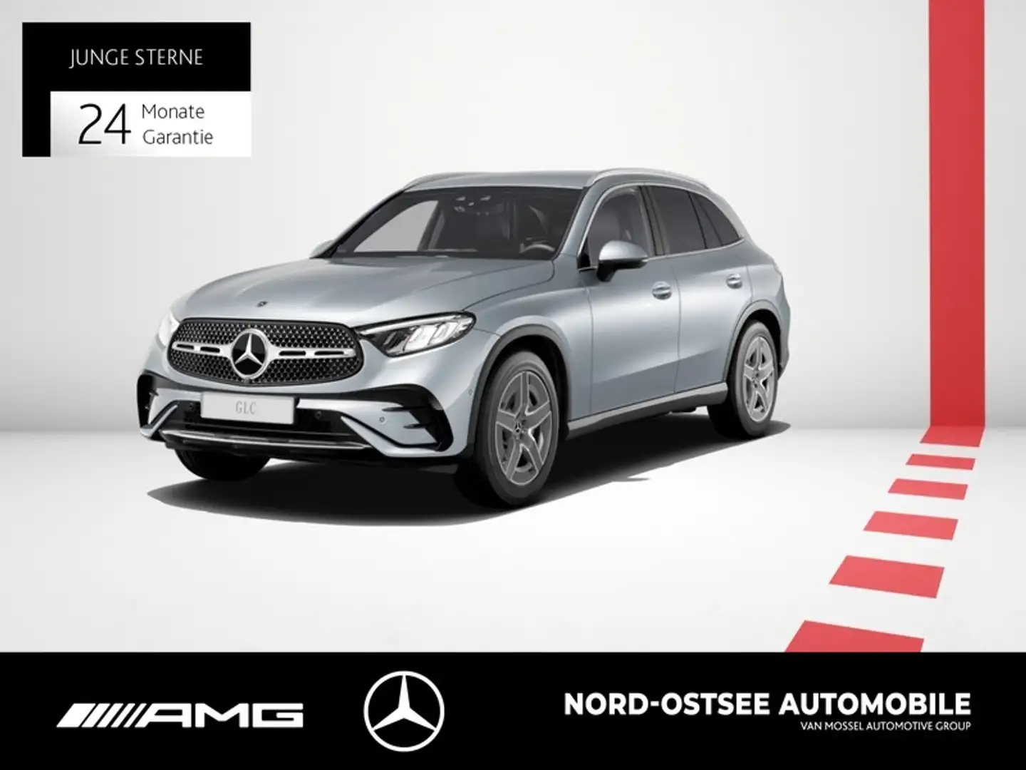 Mercedes-Benz GLC 300 d 4M AMG KEYLESS-GO MBUX SHZ KLIMA Silber - 1