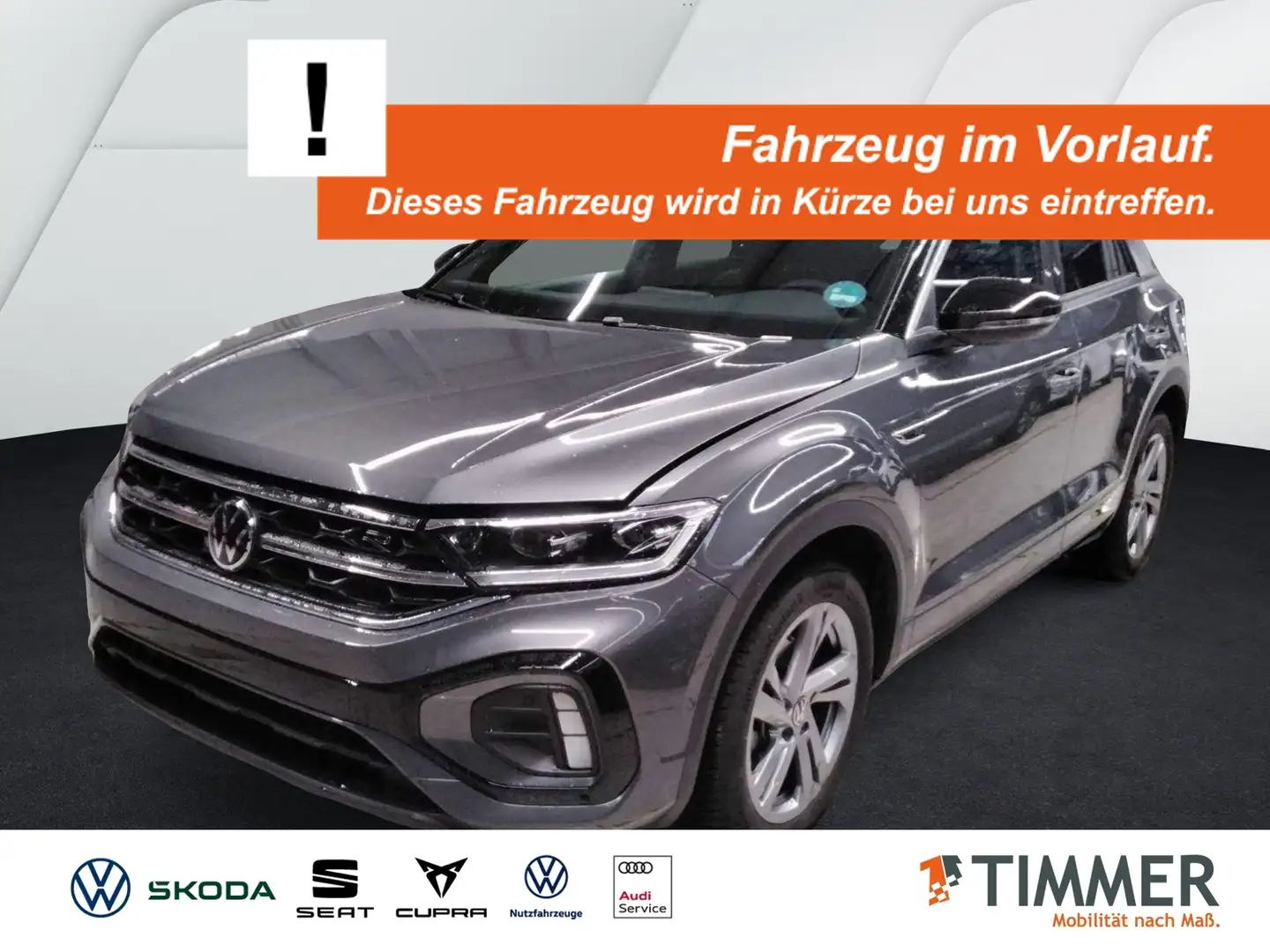 Volkswagen T-Roc 1.5 TSI DSG R-LINE +AHK +LED +RKAM +ACC +APP +LM Grau - 1