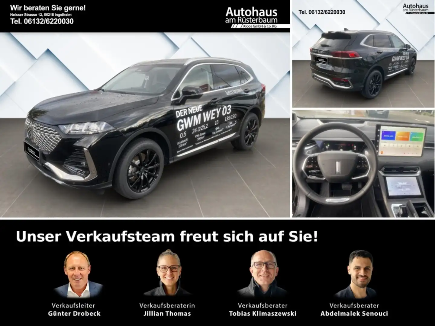 Wey Luxury Frontantrieb LED, Navigation HUD digitales Negru - 1
