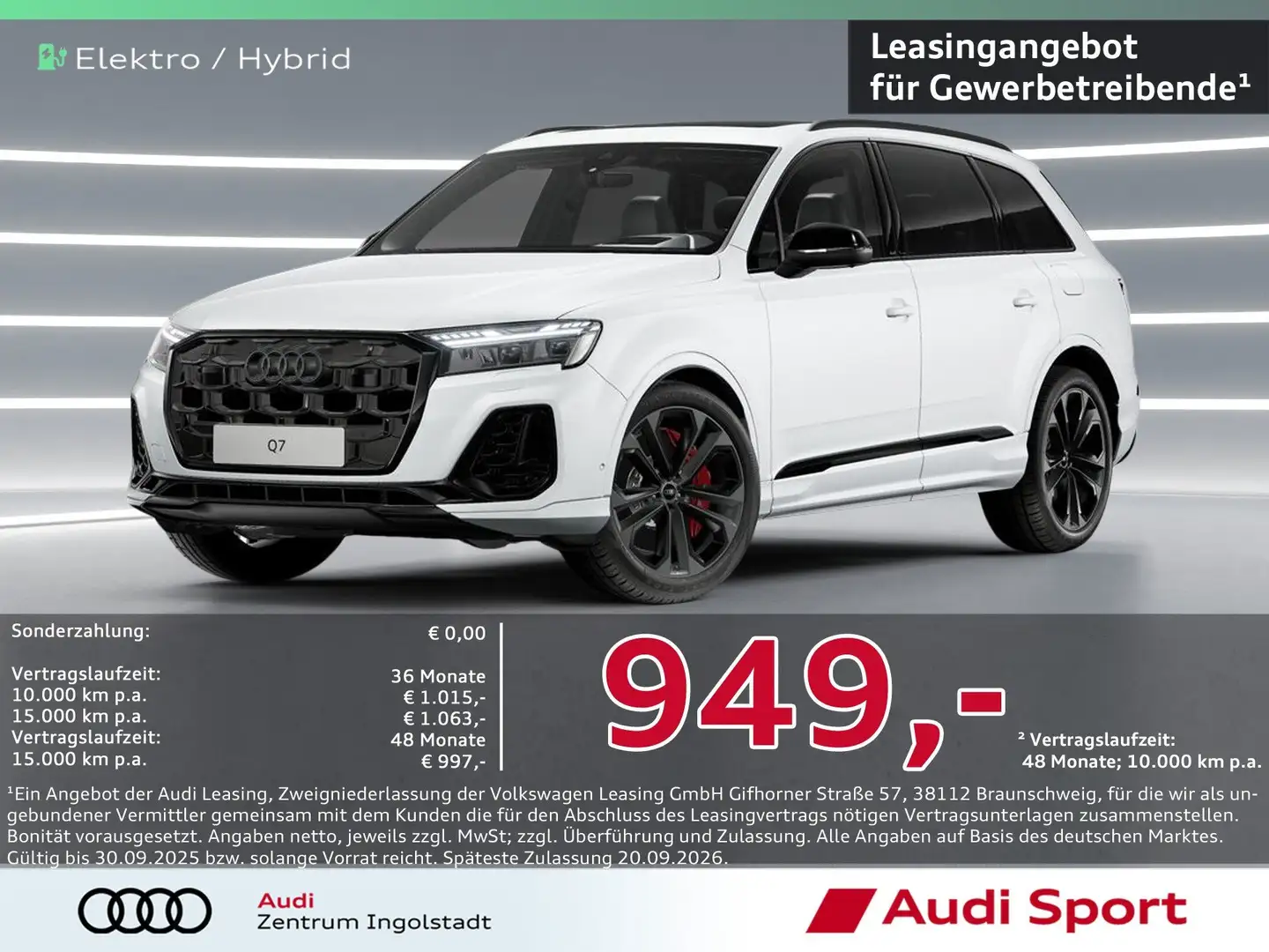 Audi Q7 SUV S line 60 TFSI e tiptronic UPE 122.095,- Weiß - 1